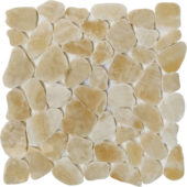 Sliced Onyx Crema Polished Mosaic | Gramercy Kitchen and Bath