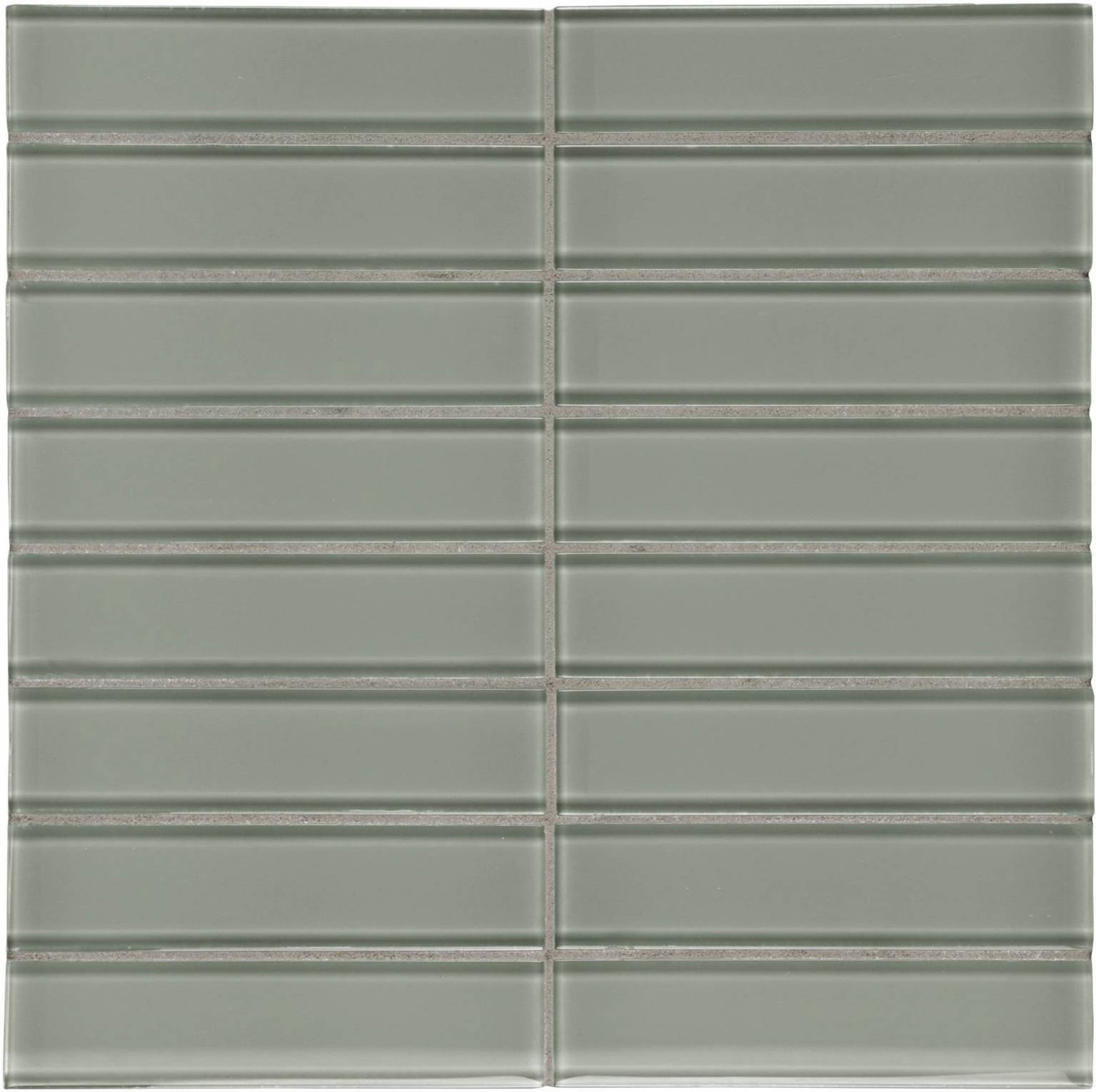 Smoke 1.5X6 Stacked Mosaic | Gramercy Kitchen and Bath