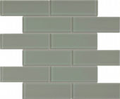 Smoke 2X6 Brick Mosaic | Gramercy Kitchen and Bath
