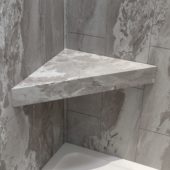 Smoky Sky Shower Bench 26x18.63x3 | Gramercy Kitchen and Bath