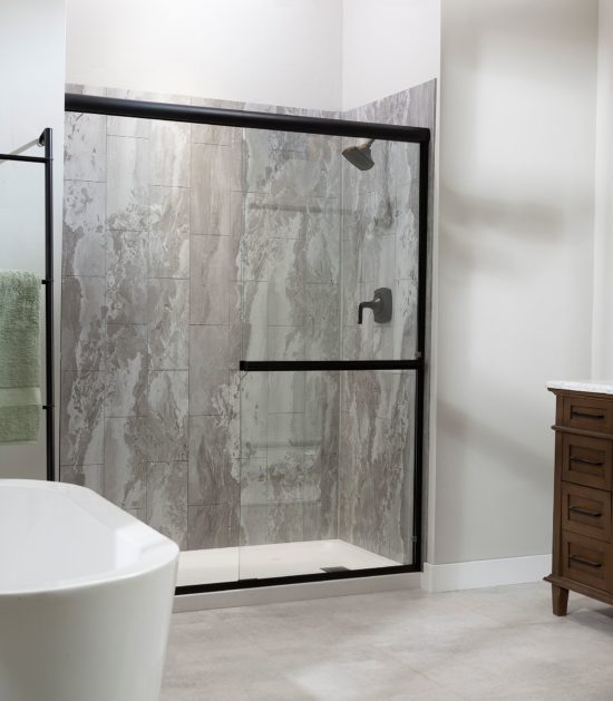 Smoky Sky Shower Wall Kit 30x60x78 | Gramercy Kitchen and Bath