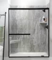 Smoky Sky Shower Wall Kit 32x60x78 | Gramercy Kitchen and Bath