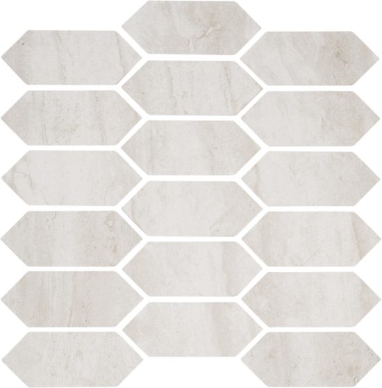 Soul Ivory Picket Mosaic | Gramercy Kitchen and Bath