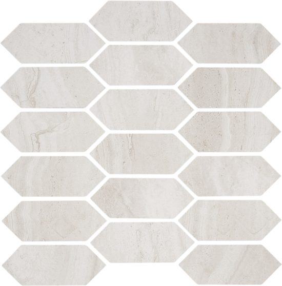 Soul Ivory Picket Mosaic | Gramercy Kitchen and Bath