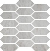 Spirit Silver Picket Mosaic | Gramercy Kitchen and Bath
