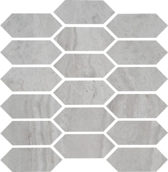 Spirit Silver Picket Mosaic | Gramercy Kitchen and Bath