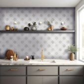 Star & Square White & Beige Mix Marble | Gramercy Kitchen and Bath