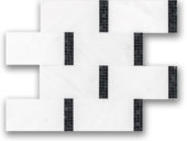 Stark Brick Mosaic Marbled | Gramercy Kitchen and Bath