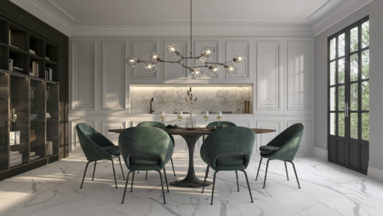 Statuario Venezia Honed 24X48 | Gramercy Kitchen and Bath