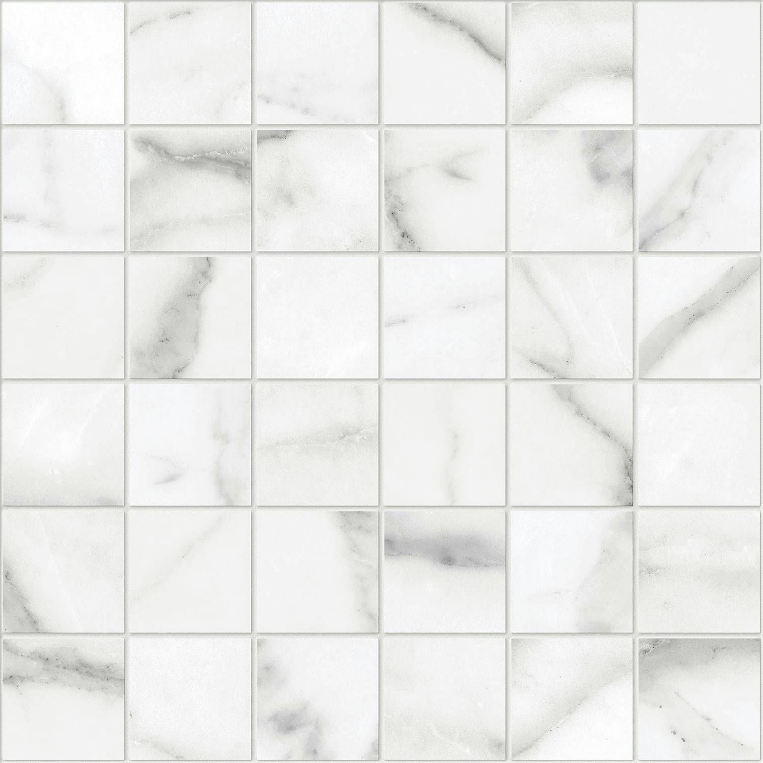 Statuario Venezia Honed 2X2 Mosaic | Gramercy Kitchen and Bath