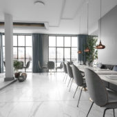 Statuario Venezia Polished 12X24 | Gramercy Kitchen and Bath