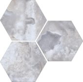 Treasure Blue Dream Onyx 6" Carved Hexagon | Gramercy Kitchen and Bath