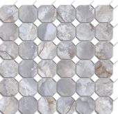 Treasure Blue Dream Onyx Polished Octagon/Dot Mosaic | Gramercy Kitchen and Bath