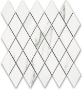 Treasure Statuario Polished Diamond Mosaic | Gramercy Kitchen and Bath