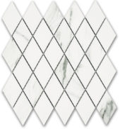 Treasure Statuario Polished Diamond Mosaic | Gramercy Kitchen and Bath