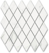 Treasure Statuario Polished Diamond Mosaic | Gramercy Kitchen and Bath