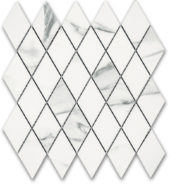 Treasure Statuario Polished Diamond Mosaic | Gramercy Kitchen and Bath