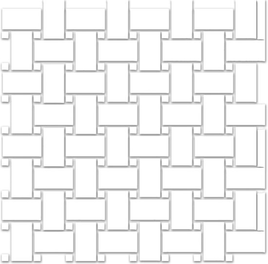 Treasure Ultimate Dolomite Polished Basketweave Mosaic | Gramercy Kitchen and Bath