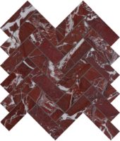 Tuscano Rosso 1.25x4 Herringbone Mosaic | Gramercy Kitchen and Bath