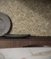 Velutto Ash 1.25x4 Herringbone Mosaic | Gramercy Kitchen and Bath