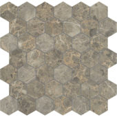 Velutto Ash 2 Hexagon Mosaic | Gramercy Kitchen and Bath