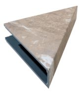 Venetian Marble Shower Shelf 14.56x7.12x2 | Gramercy Kitchen and Bath