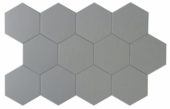 Vida 5.5X6.3” Grey Hexagon | Gramercy Kitchen and Bath