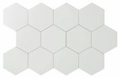 Vida 5.5X6.3” White Hexagon | Gramercy Kitchen and Bath