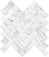 Virtue Bianco 1.25x4 Herringbone Mosaic | Gramercy Kitchen and Bath