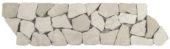 White Opus Mosaic Interlocking Border | Gramercy Kitchen and Bath