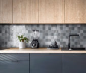 Zellige Glazed Ceramic Grey Mix 3"x3" | Gramercy Kitchen and Bath