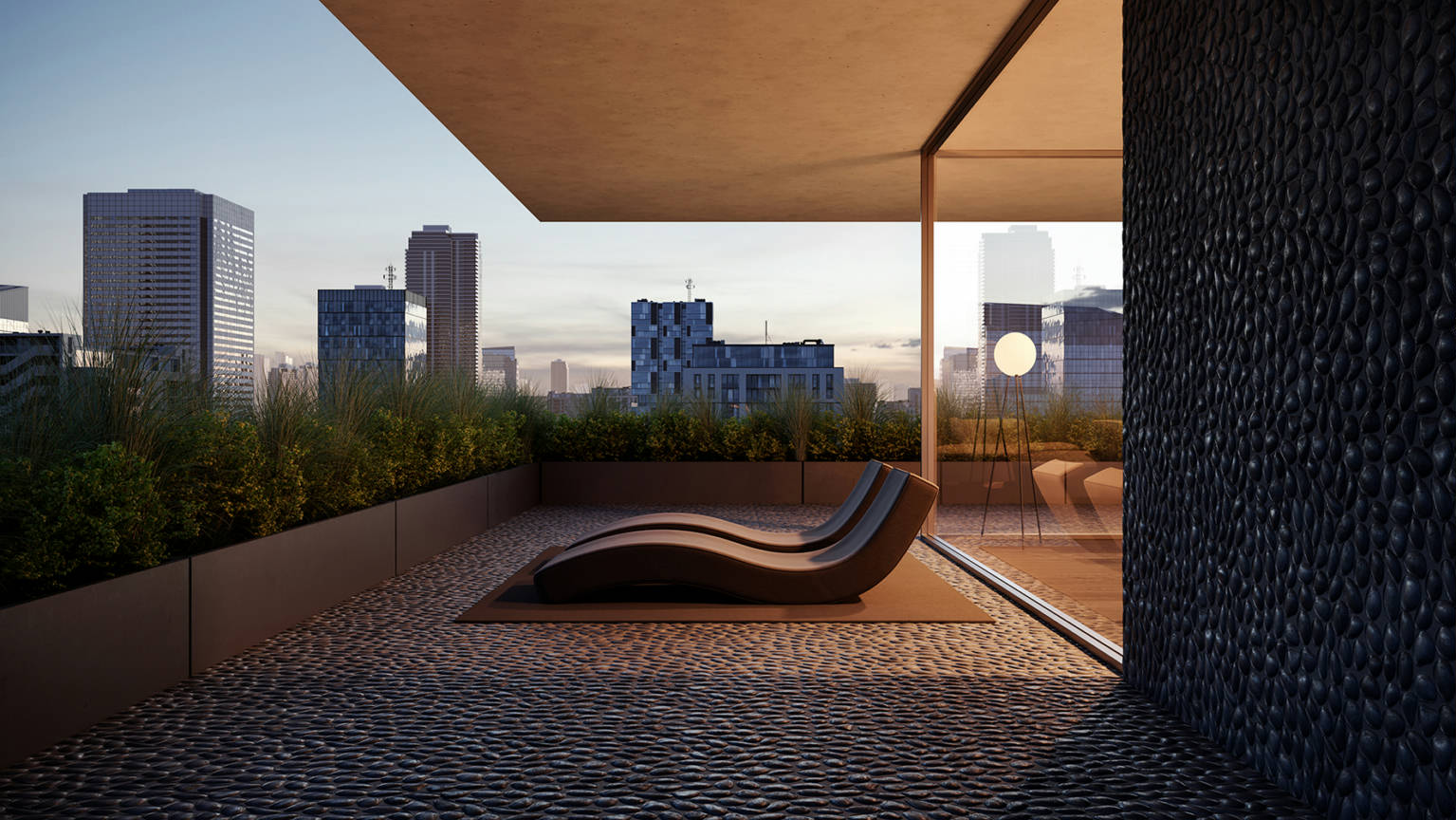 Zen Tahitian Black Sand Natural Pebble Matte Mosaic | Gramercy Kitchen and Bath