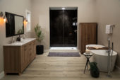 Black Ice Gloss Shower Wall Kit 36x60x94 | Gramercy Kitchen and Bath