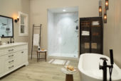 Carrara Marble Gloss Shower Wall Kit 30x60x94 | Gramercy Kitchen and Bath