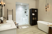Carrara Marble Gloss Shower Wall Kit 32x60x94 | Gramercy Kitchen and Bath