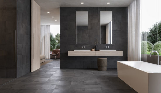Cinq 13x13 Black | Gramercy Kitchen and Bath