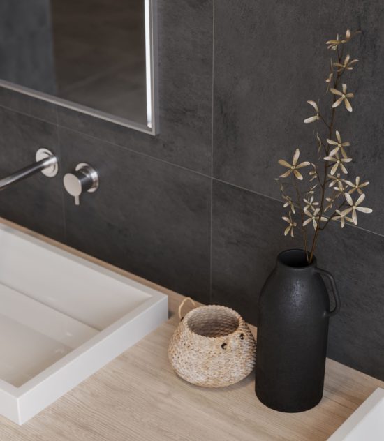 Cinq 13x13 Black | Gramercy Kitchen and Bath