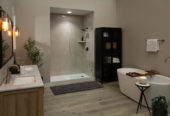 Drift Sand Gloss Shower Wall Kit 32x60x94 | Gramercy Kitchen and Bath