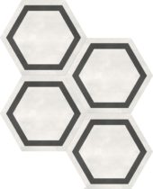 Form 7" Hexagon Frame Ivory | Gramercy Kitchen and Bath