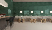 Geometra 3x12 Emerald Divide | Gramercy Kitchen and Bath