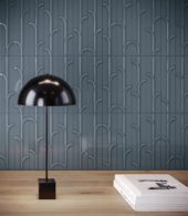Geometra 3x12 Ink Ivy | Gramercy Kitchen and Bath