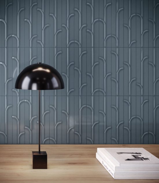 Geometra 3x12 Ink Ivy | Gramercy Kitchen and Bath