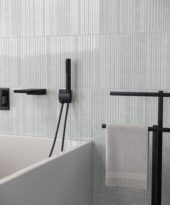 Geometra 3x12 Silver Divide | Gramercy Kitchen and Bath
