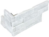 Ledger Stone 6x18 Glacier Assembled Corner | Gramercy Kitchen and Bath