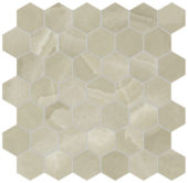 Lustra 2" Hex Onyx Hazel Honed | Gramercy Kitchen and Bath