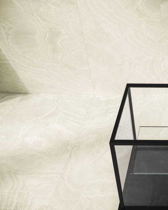 Lustra 48x110 Onyx Crema Honed | Gramercy Kitchen and Bath