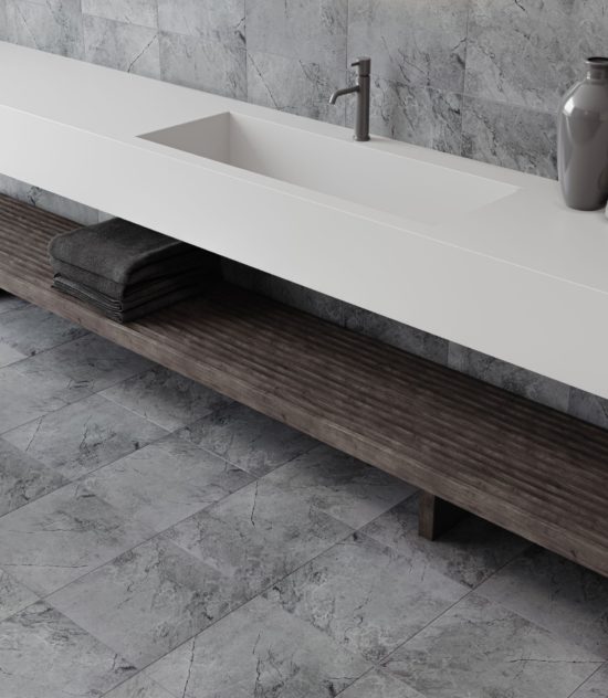 Malena 13x13 Carbon Matte | Gramercy Kitchen and Bath