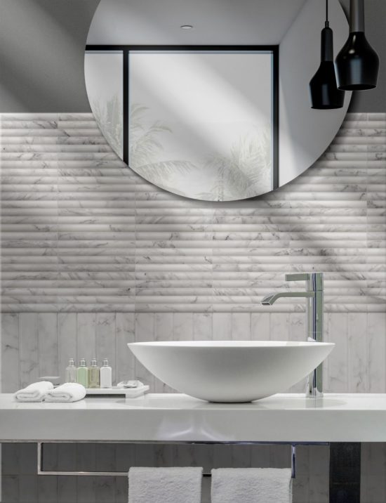 Obsession 2.5x10 Carrara | Gramercy Kitchen and Bath