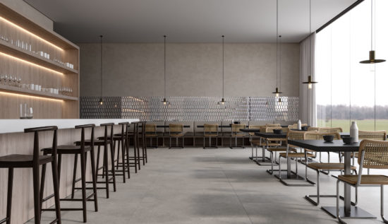 Obsidian Silver Beveled Hexagon Mosaic | Gramercy Kitchen and Bath