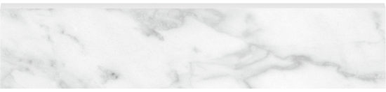 Plata 3x12 Carrara Abisso Bullnose Polished | Gramercy Kitchen and Bath